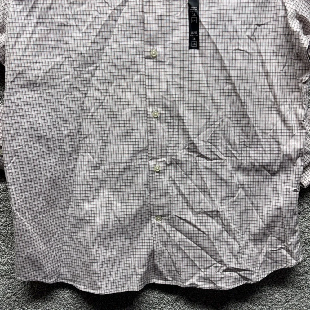 BANANA REPUBLIC Athletic Fit Dress‎ Shirt Men's XL Check Pink Button Down NWT